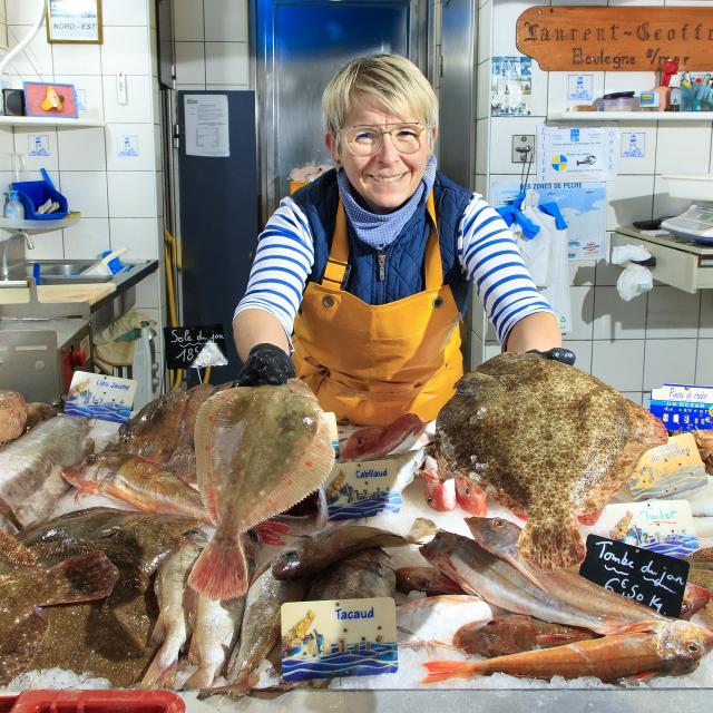 Boulogne Sur Mer étal De Poissons