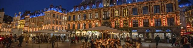 Lille Terrasses Illuminées De La Grand Place Crt Hauts De France Nicolas Bryant