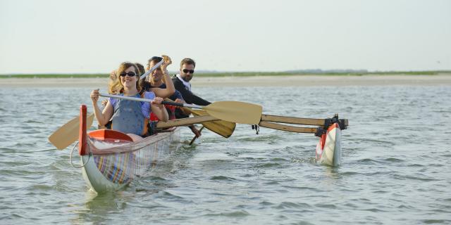 Saint Valery sur Somme_ Pirogue de mer avec Mathieu Cornu ©CRTC Hauts-de-France - Vincent Colin